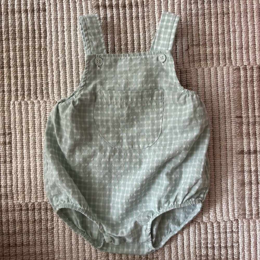 Zara Gingham Baby Romper
